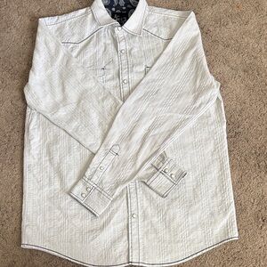 Age of Wisdom Men's White Casual Button Down Shirt